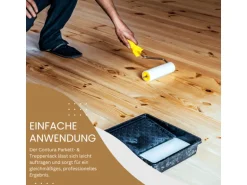 Contura Parkettlack Treppenlack Professionell Lack Fußbodenlack Dielenlack Holzlack Seidenmatt 750ml