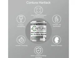 Contura Tischplattenlack Hartlack Treppenlack Lack & Universallack Grundierung Seidenglänzend 375ml