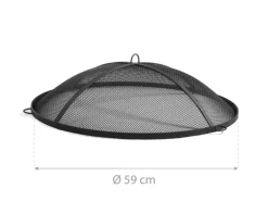CookKing Funkenfang Zubehör Stahl für Feuerschalen Ø 59 cm Schwarz