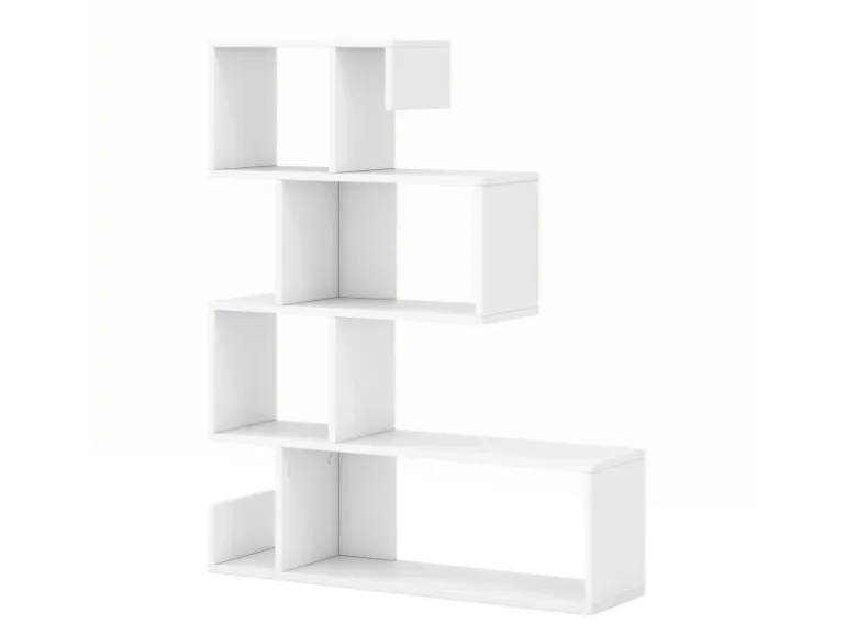 Costway Bücherregal mit 4 Ebenen 80 x 22 x 100 cm Weiß