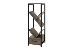 Costway Büroregal Freistehend Aufbewahrungsregal 30,5 x 30,5 x 91,5 cm