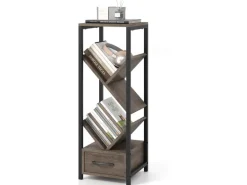 Costway Büroregal Freistehend Aufbewahrungsregal 30,5 x 30,5 x 91,5 cm