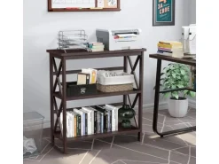 Costway Konsolentisch Holz 79 x 32 x 86 cm Braun