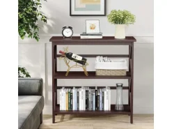 Costway Konsolentisch Holz 79 x 32 x 86 cm Braun