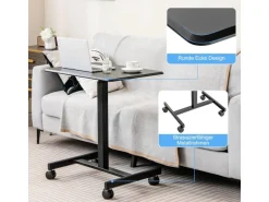 Costway Stehpult Höhenverstellbar Steh-Sitz Schreibtisch 65 x 48 cm