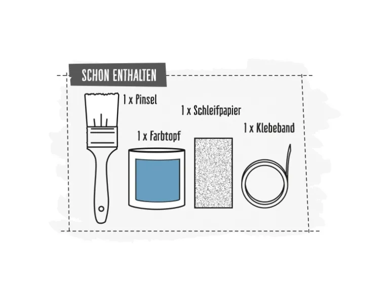 CREATE! by OBI DIY Farb-Set Kornblumenblau Satin Finish 125 ml