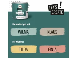 CREATE! by OBI Lieblingsfarben Wandfarbe Marit Pfauengrün matt 2,5 l