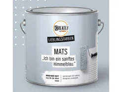 CREATE! by OBI Lieblingsfarben Wandfarbe Mats Himmelblau matt 2,5 l