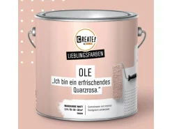 CREATE! by OBI Lieblingsfarben Wandfarbe Ole Quarzrosa matt 2,5 l