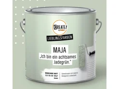 CREATE! by OBI Lieblingsfarben Wandfarbe Maja Jadegrün matt 2,5 l