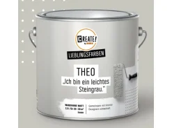 CREATE! by OBI Lieblingsfarben Wandfarbe Theo Steingrau matt 2,5 l