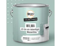 CREATE! by OBI Lieblingsfarben Wandfarbe Wilma Wasserblau matt 2,5 l