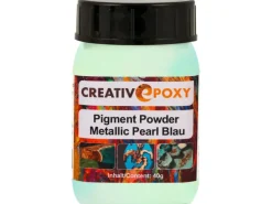 CreativEpoxy Pigment Pulver für Epoxidharz 40 g Perl Blau Metallic