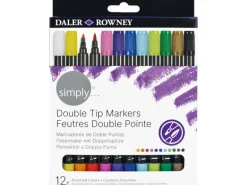 Dailer Rowney Doppelspitzenmarker Simply 12er Etui
