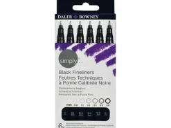 Dailer Rowney Fineliner-Set Simply 6 Stück