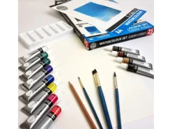 Daler Rowney Simply Aquarellfarbenset sortierte Farben 25 teilig