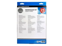 Daler Rowney Simply Aquarellfarbenset sortierte Farben 25 teilig