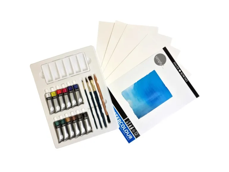 Daler Rowney Simply Aquarellfarbenset sortierte Farben 25 teilig