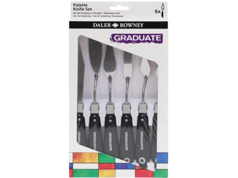 Daler-Rowney Daler-Rowney Palettenmesser-Satz 6 sortierte Messer