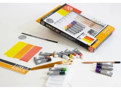 Daler-Rowney Simply Acryl-Mal-Set sortierte Farben 25 teilig