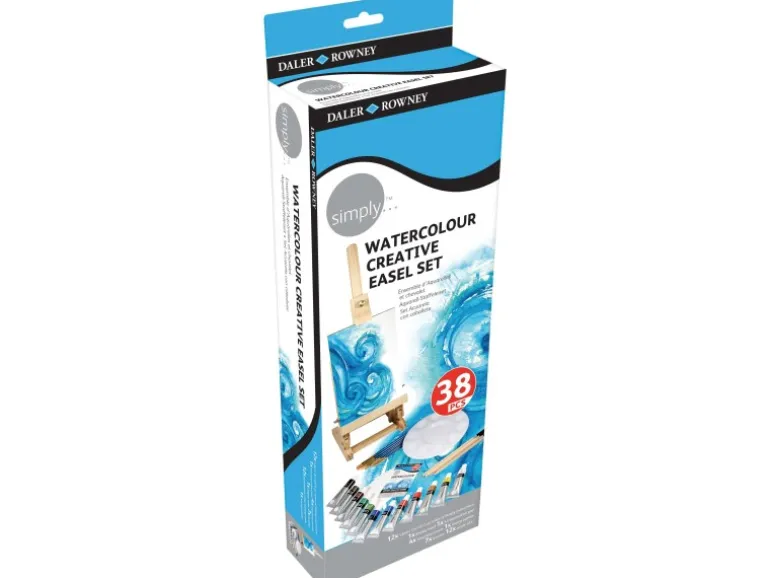 Daler-Rowney Simply Aquarell Kreativ-Staffelei-Set