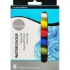 Daler-Rowney Simply Aquarellfarben-Set 6 x 12 ml Farbtuben