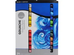 Daler-Rowney Simply Gouache-Set mit 24 x 12 ml Farbtuben