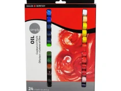 Daler-Rowney Simply Ölfarben-Set mit 24 x 12 ml Farbtuben
