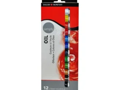 Daler-Rowney Simply Ölfarben-Set mit 12 x 12 ml Farbtuben