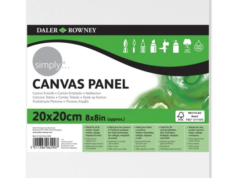 Daler-Rowney Simply Malkarton 20 cm x 20 cm