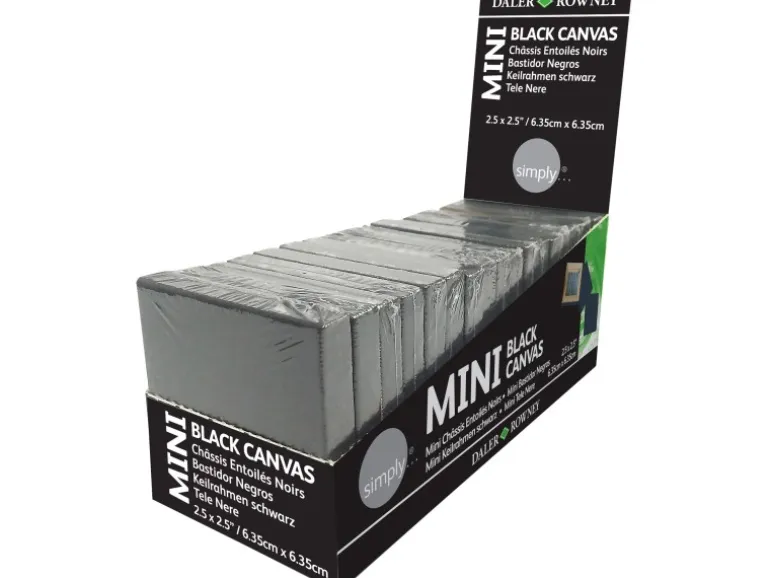 Daler-Rowney Simply Mini Keilrahmen Schwarz 6,35 cm x 6,35 cm