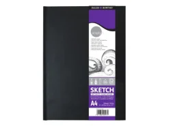 Daler-Rowney Simply Skizzenbuch Mittlere Körnung 100gsm Hardcover A4 Softweiß