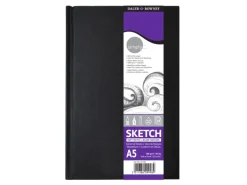 Daler-Rowney Simply Skizzenbuch Mittlere Körnung 100gsm Hardcover A5 Softweiß