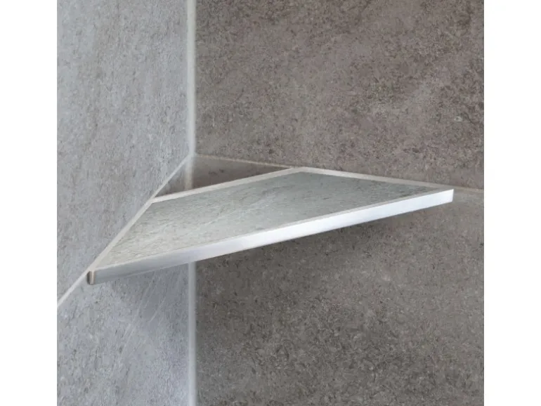 Dalsys Duschablage Befliesbar 310mm x 130mm Edelstahl Silber