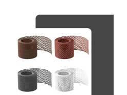 Daprona Vogelschutzgitter Lüftungsband PVC 5m x 80mm Weiß Zuverlässige Belüftung