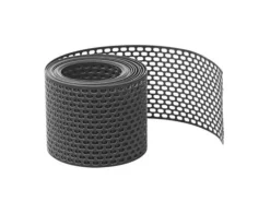 Daprona Vogelschutzgitter Lüftungsband PVC 5m x 180mm Schwarz Belüftung