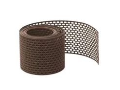 Daprona Vogelschutzgitter Lüftungsband PVC 5m x 80mm Braun Belüftung