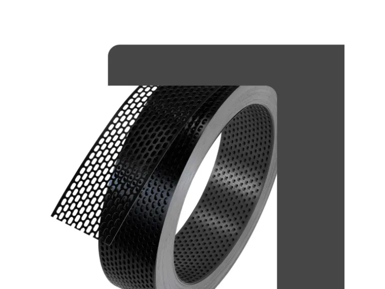Daprona Vogelschutzgitter Lüftungsband 60m x 80mm Aluminium Schwarz