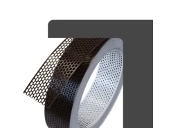 Daprona Vogelschutzgitter Lüftungsband 60m x 80mm Aluminium Braun