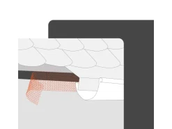 Daprona Vogelschutzgitter Lüftungsband 120m x 50mm Aluminium Silber