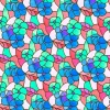 d-c-fix Klebefolie Lisboa Spring Rot-Blau-Transparent 45 cm x 150 cm