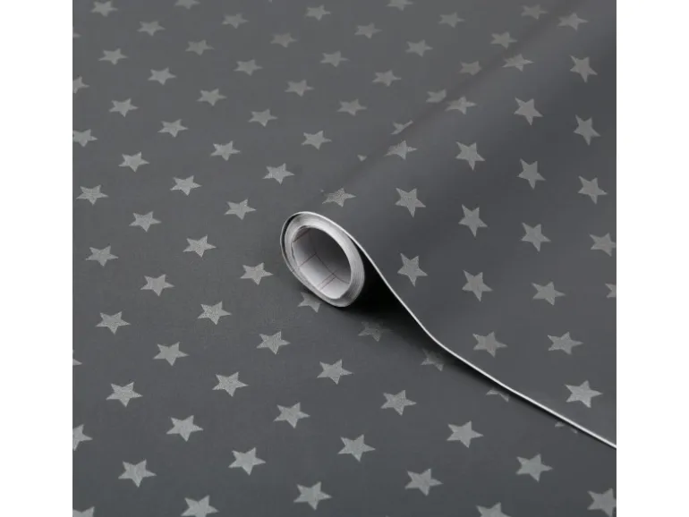 d-c-fix Selbstklebefolie Stars Grau 45cm x 2 m