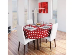d-c-fix Tischdecke Venita Rot 110 cm x 140 cm eckig