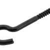 Deckenhaken Eng Gebogen Schwarz Verzinkt Ø 5,0 x 80 mm 5 Stück