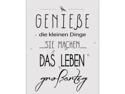 Deco Panel Genieße Das Leben 39 cm x 29 cm
