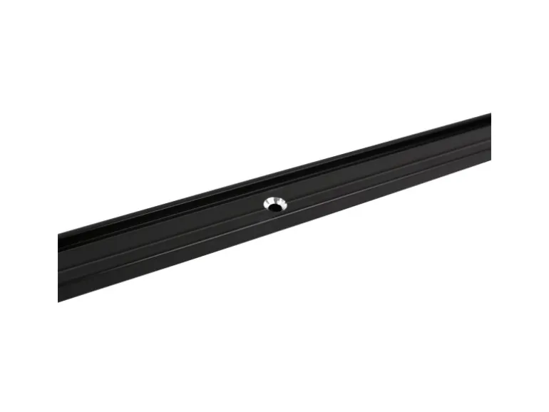 Deco-Raum Gardinenschiene nach Maß 1-Lauf Deckenmontage Minimal Schwarz 370cm