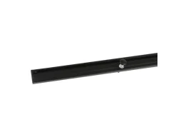Deco-Raum Gardinenschiene nach Maß 1-Lauf Deckenmontage Minimal Schwarz 370cm