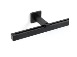 Deco-Raum Gardinenschiene nach Maß 1-Lauf Cube Schwarz 430cm