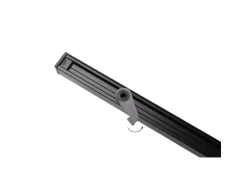 Deco-Raum Gardinenschiene nach Maß 1-Lauf Square Schwarz 160cm