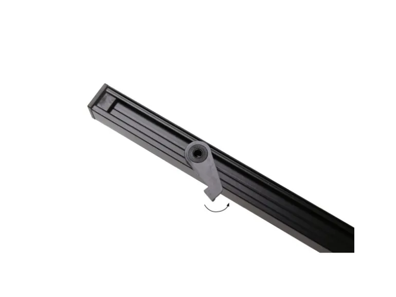 Deco-Raum Gardinenschiene nach Maß 1-Lauf Square Schwarz 160cm